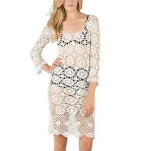 M Cleobella Hand Crochet Midi Skyler Dress